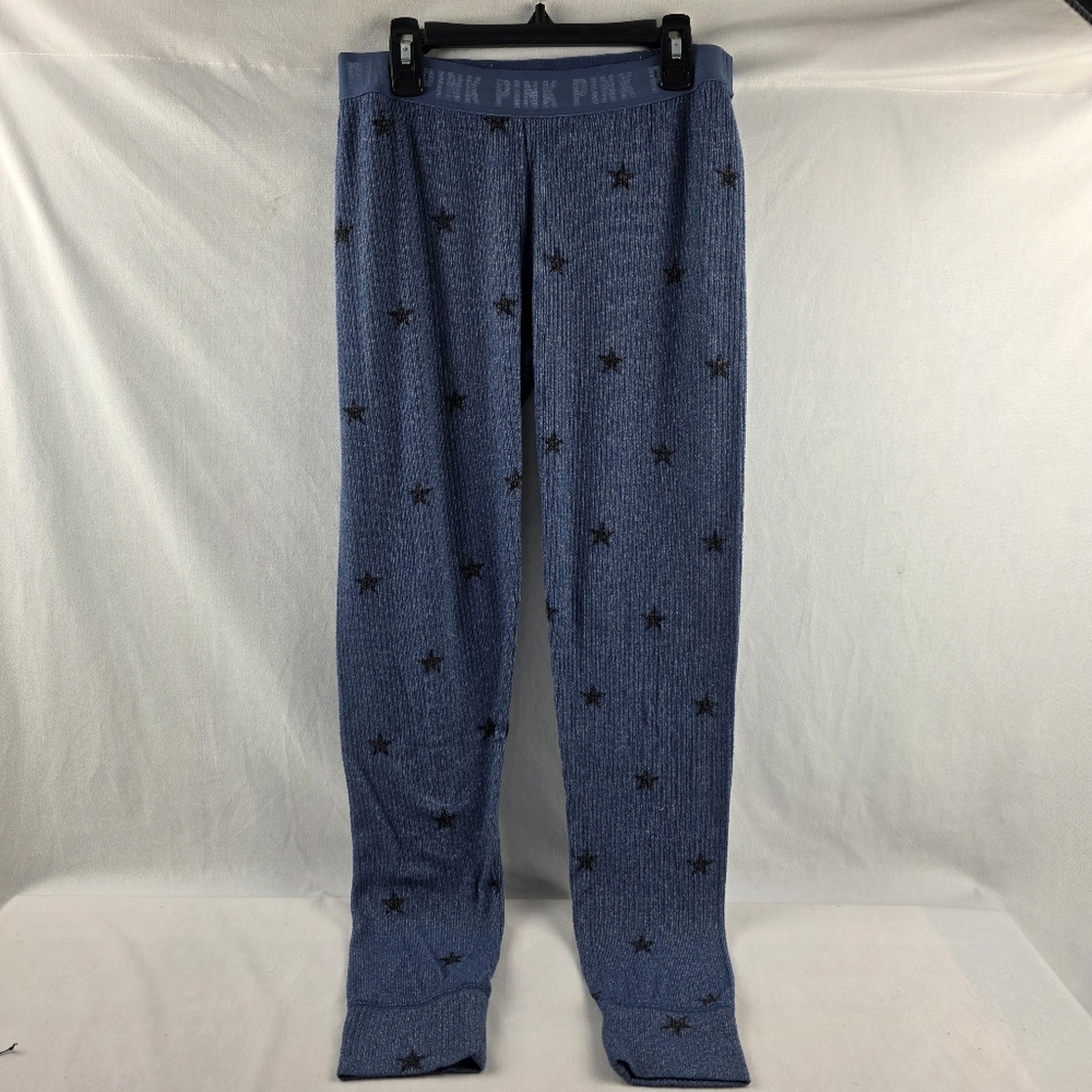 Pink Victorias Secret Ribbed Star Elastic Waist Joggers Size Small R38